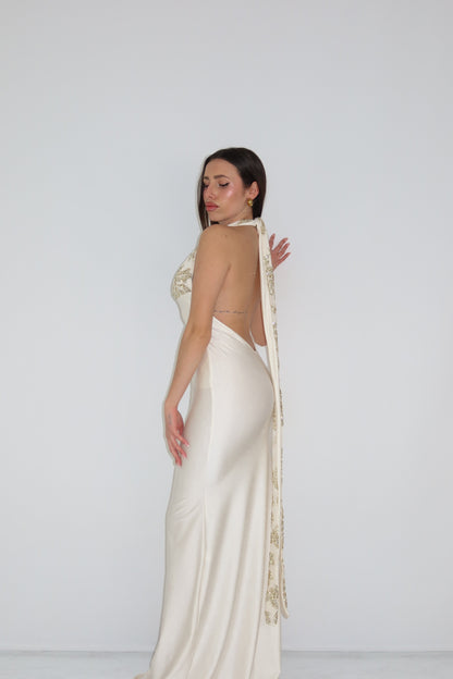 Vestido Promesa Blanco Roto