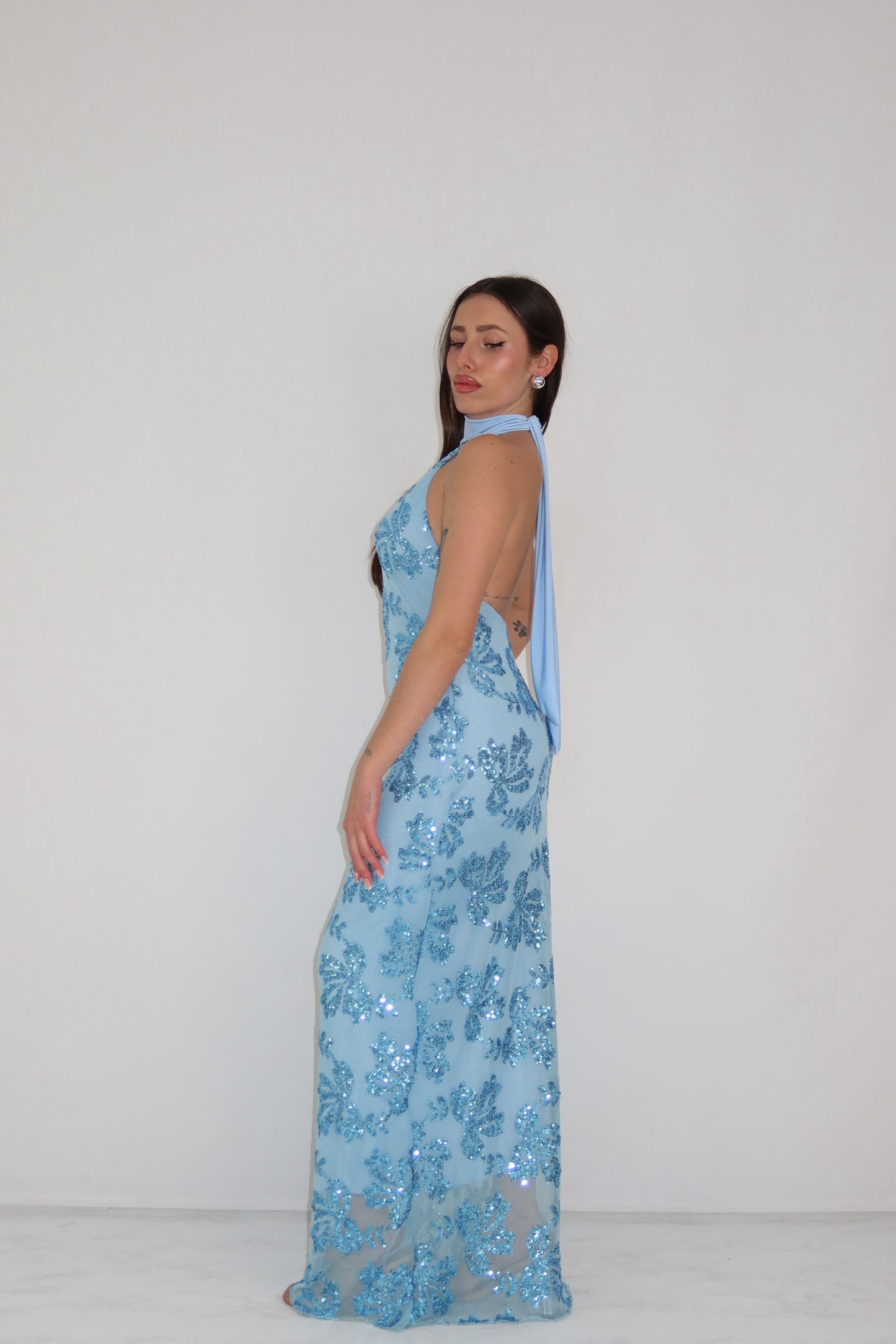 Vestido Indie Azul Celeste
