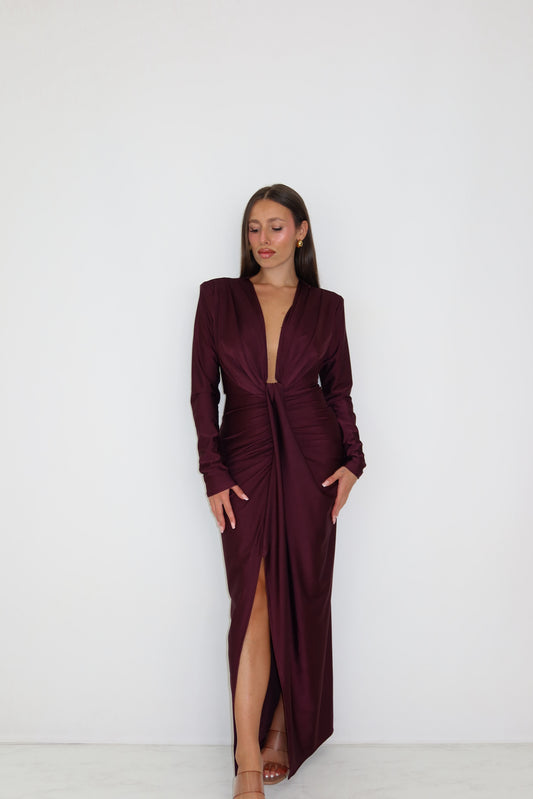 Vestido Gaia Berenjena