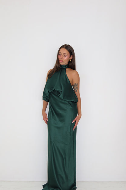 Vestido Galatea Verde Botella