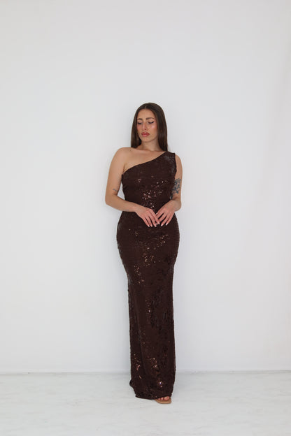Vestido Aria Marrón