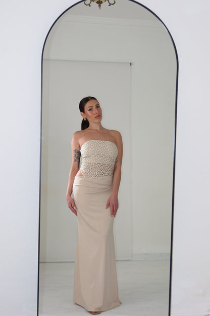 Vestido Libby Beige