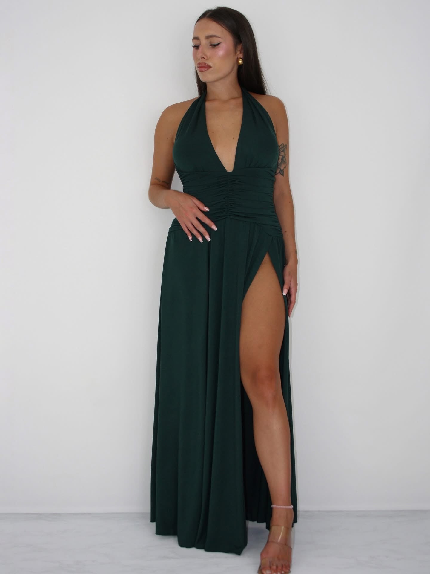 Vestido Opal Verde Botella