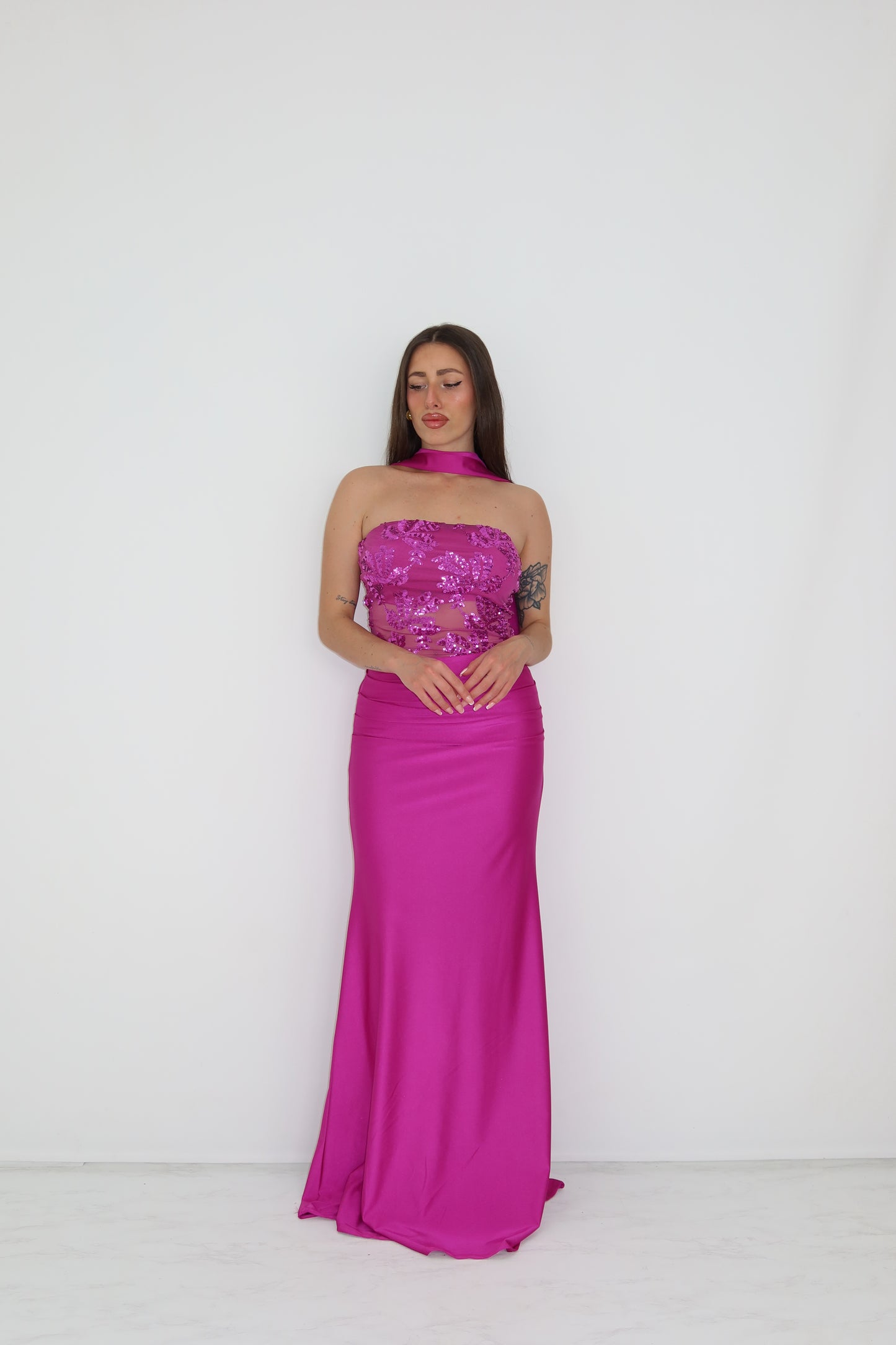 Vestido Nicolette Rosa Buganvilla