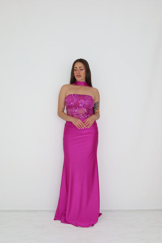 Vestido Nicolette Rosa Buganvilla