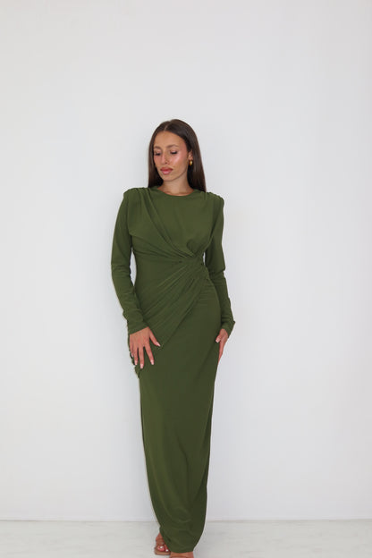 Vestido Vilma Verde Kaki