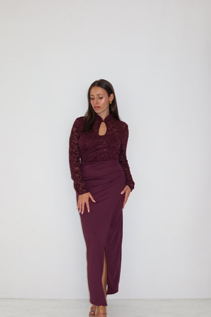 Vestido Elaira Berenjena