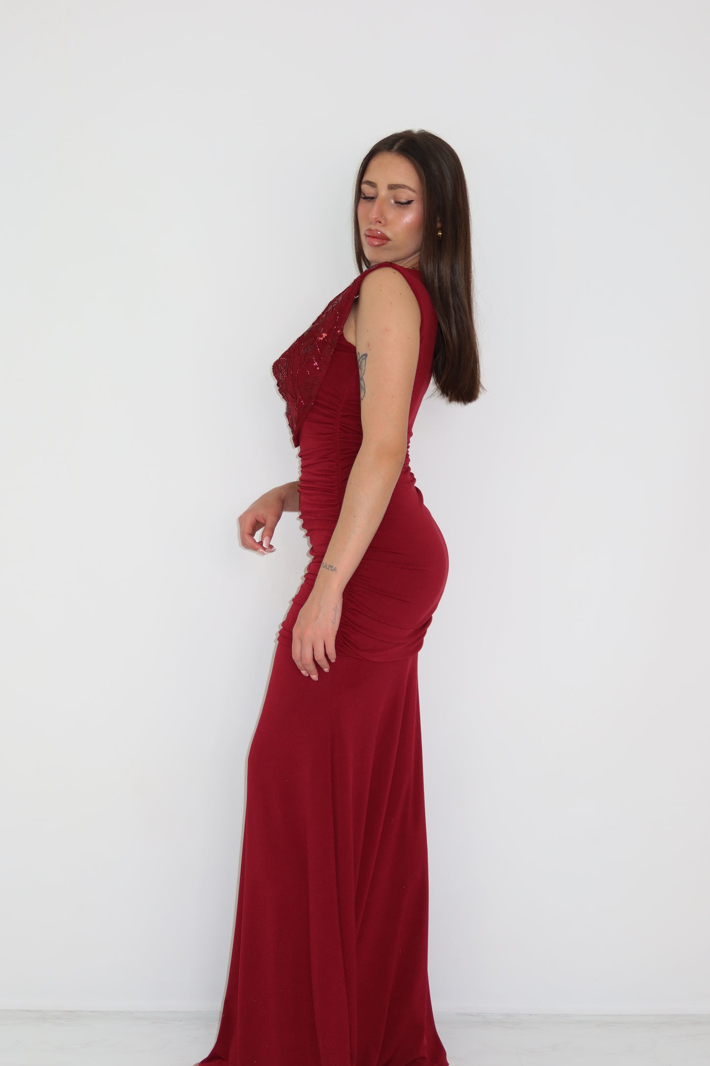 Vestido Iria Granate