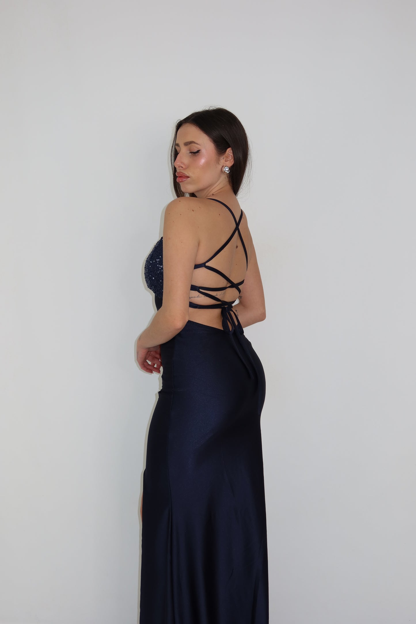 Vestido Kalha Azul Marino