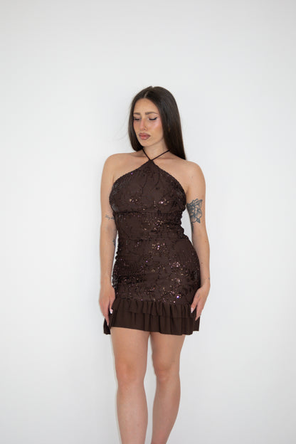 Vestido Arabela Marrón
