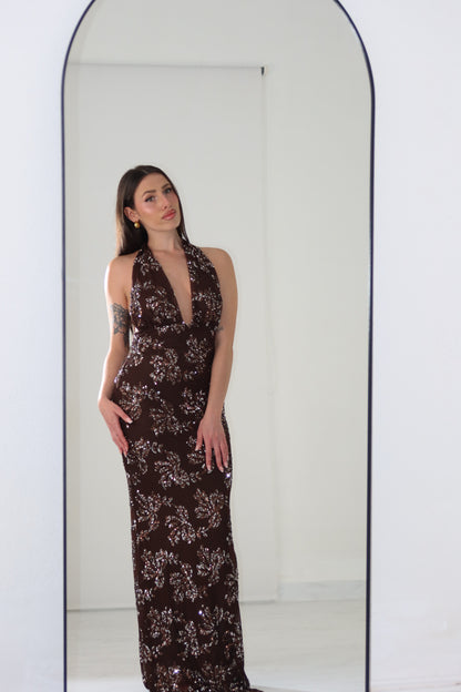 Vestido Passione Marrón