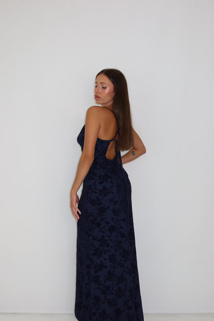 Vestido Gianna Azul Marino
