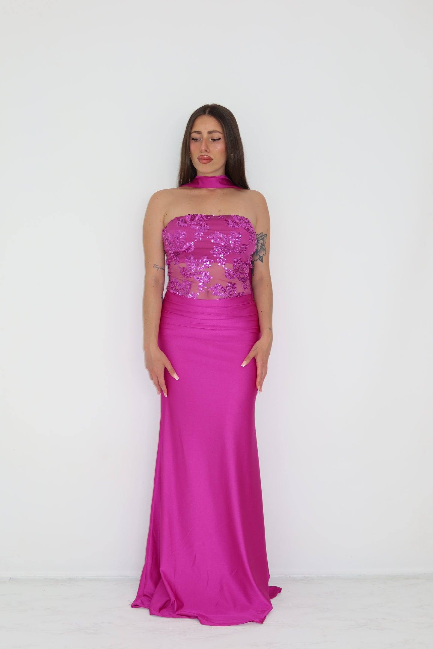 Vestido Nicolette Rosa Buganvilla