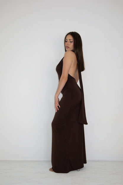 Vestido Alaia Marrón