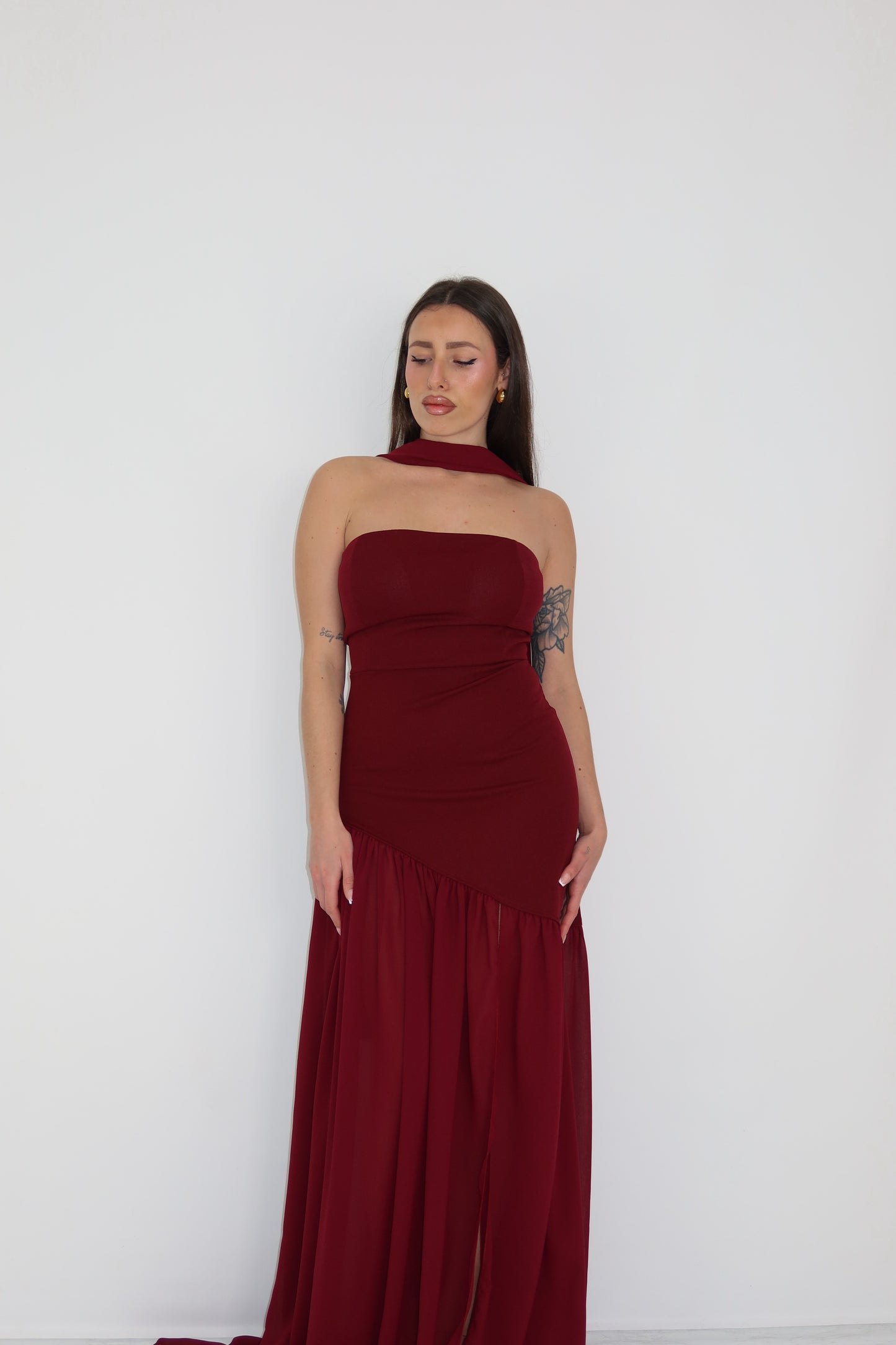 Vestido Chia Wine