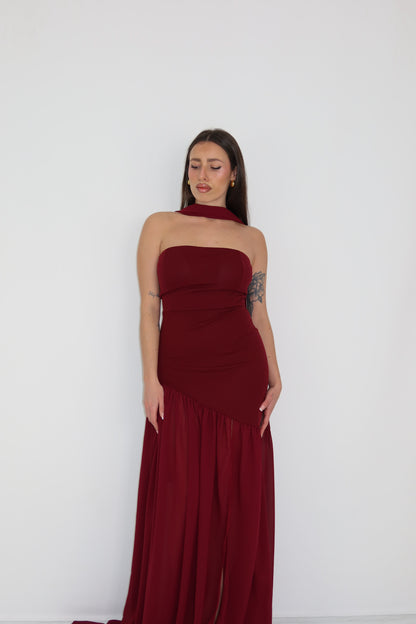 Vestido Chia Wine