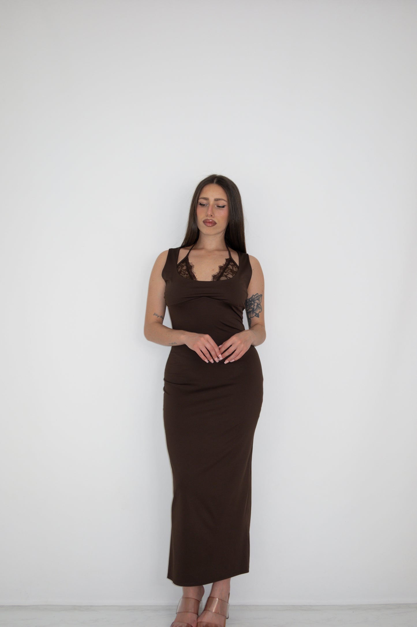 Vestido Narel Marrón