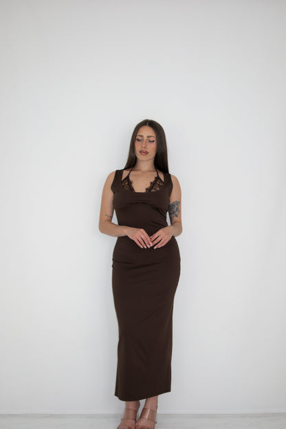 Vestido Narel Marrón