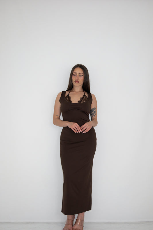 Vestido Narel Marrón