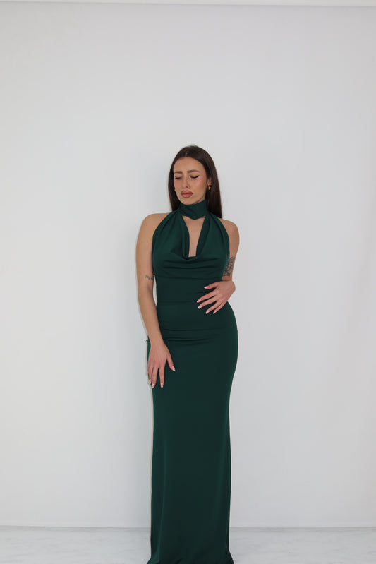 Vestido Thila Verde Botella