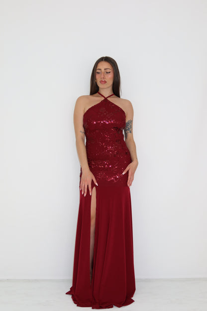 Vestido Naida Granate