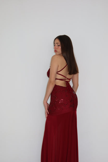 Vestido Naida Granate