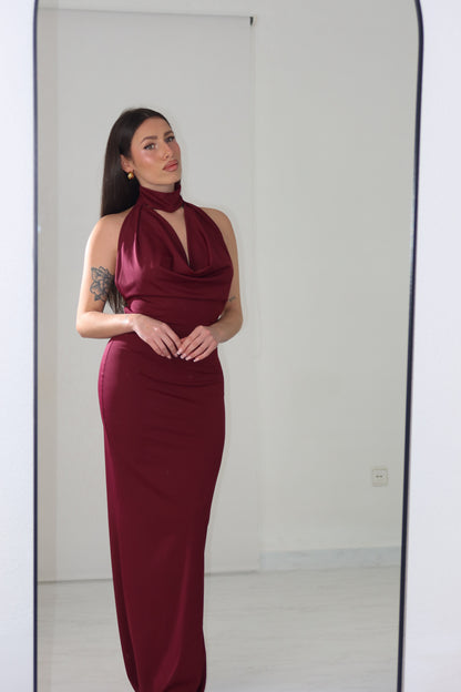 Vestido Thila Borgonha
