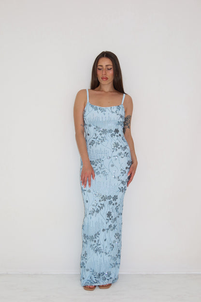 Vestido Galea Azul Celeste