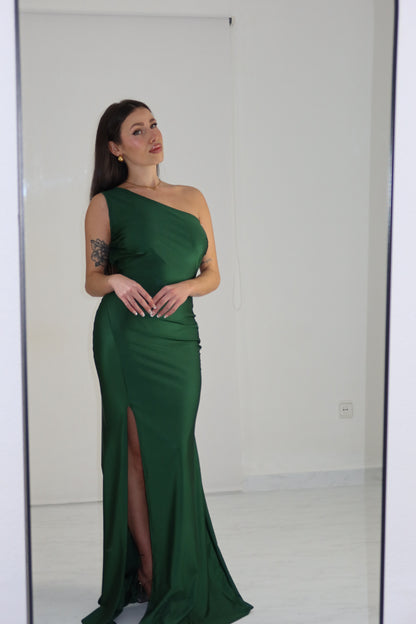 Vestido Gaga Verde Botella