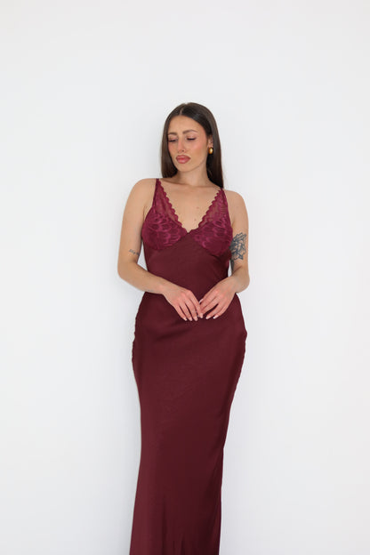 Vestido Maelia Granate