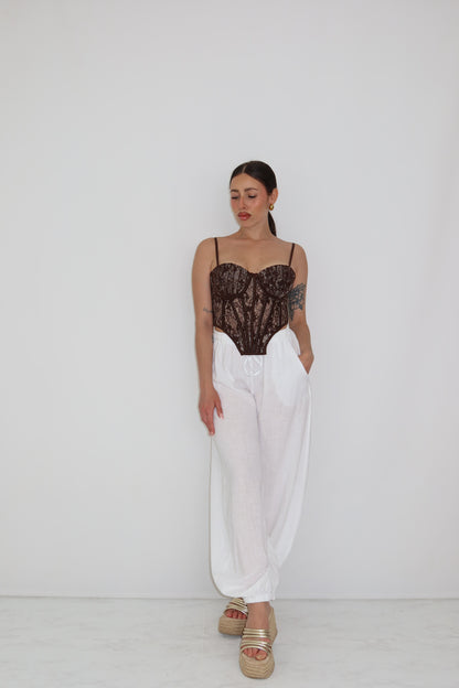 Corset Sveva Marrón