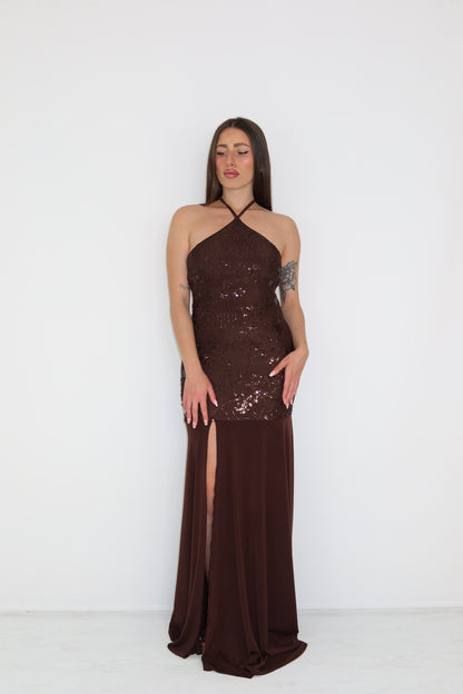 Vestido Naida Marrón