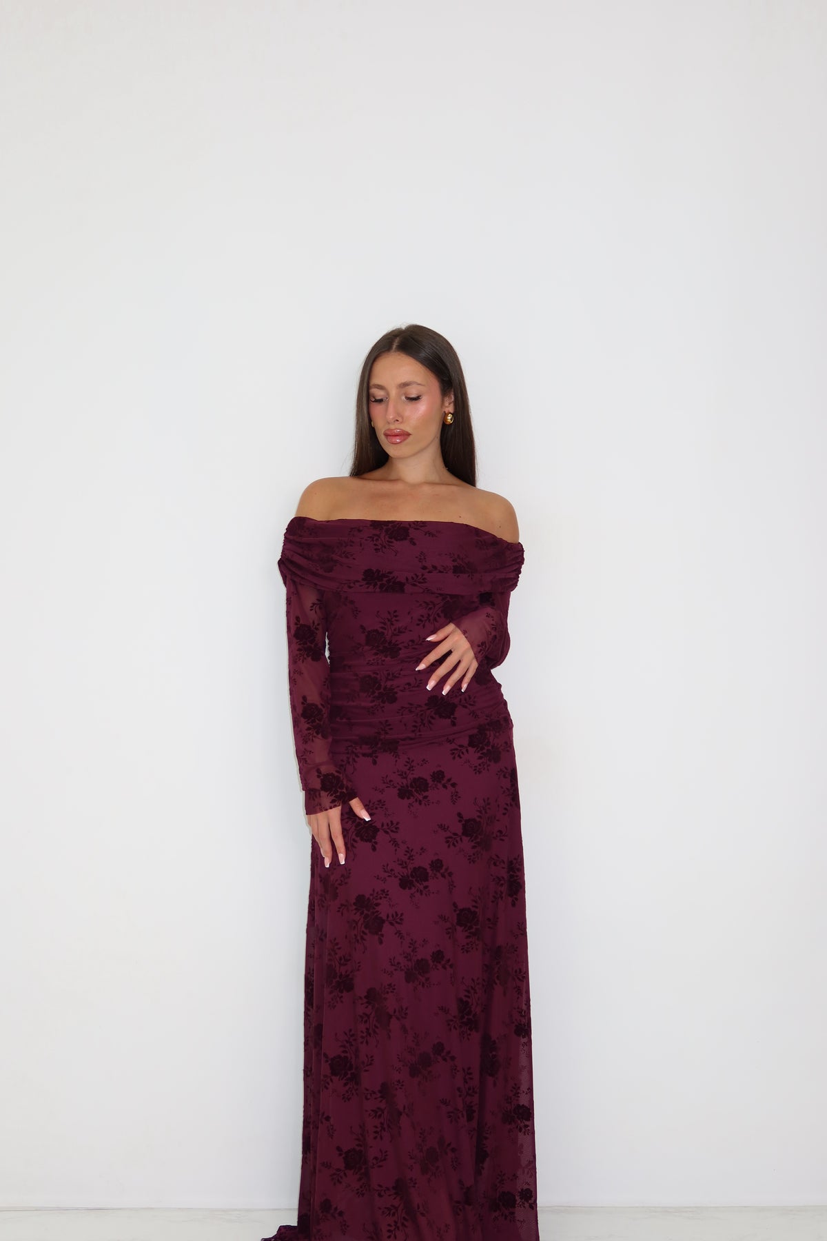 Vestido Odelia Burdeos
