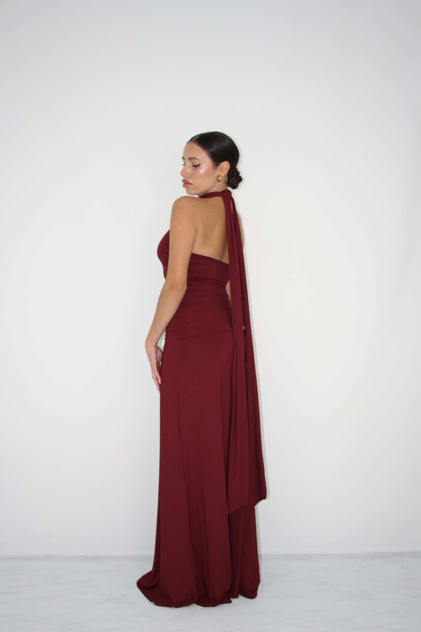 Vestido Elvira Borgonha