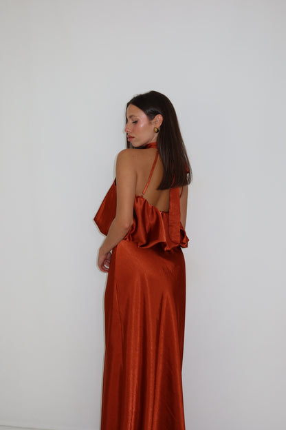 Vestido Galatea Teja