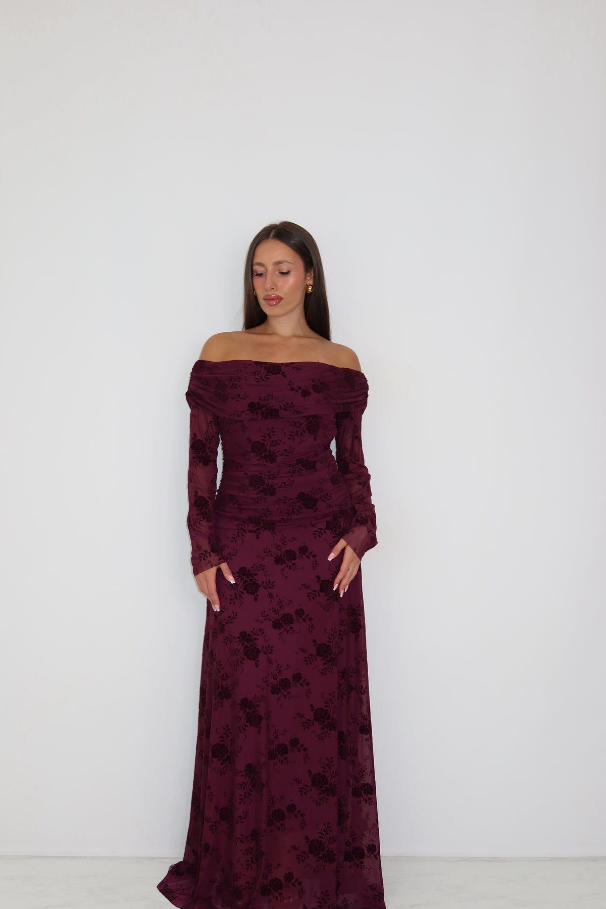 Vestido Odelia Burdeos