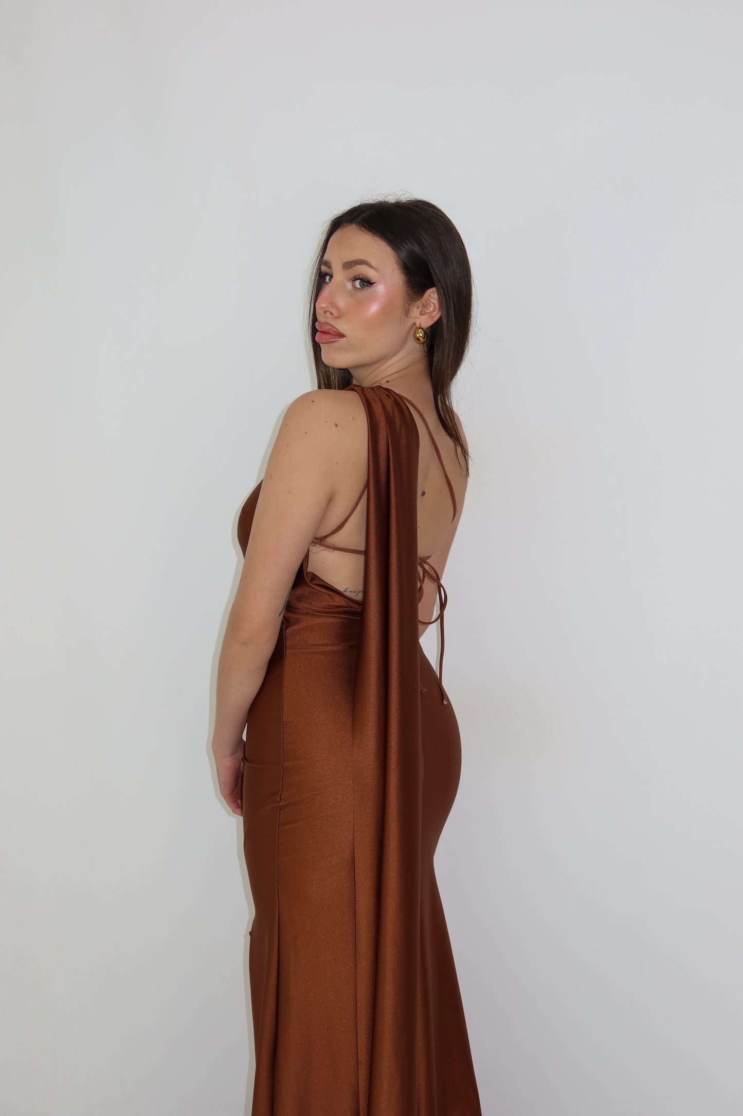 Vestido Dass Marrón