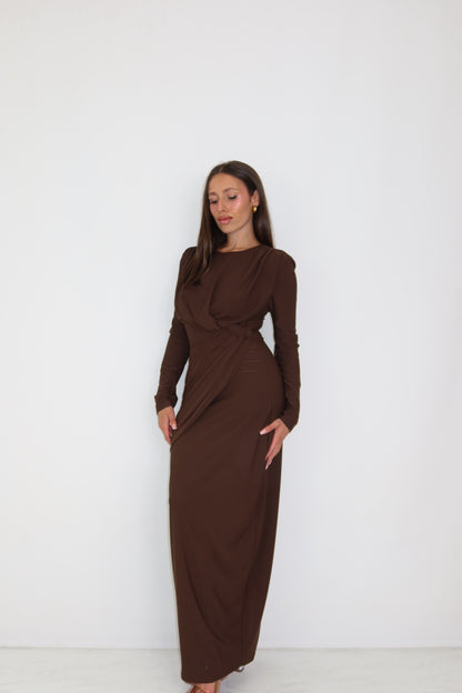 Vestido Vilma Marrón