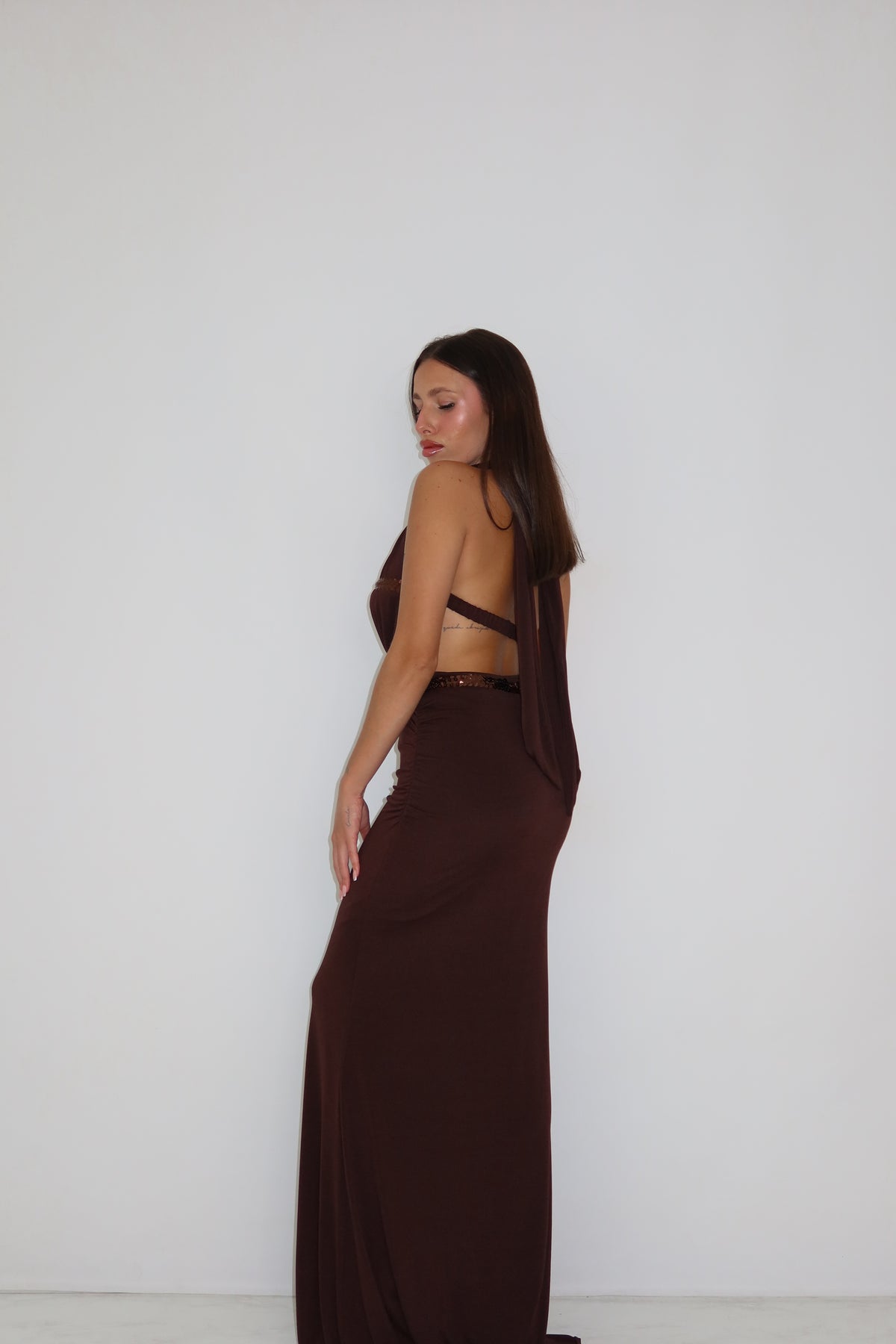 Vestido Salma Marrón