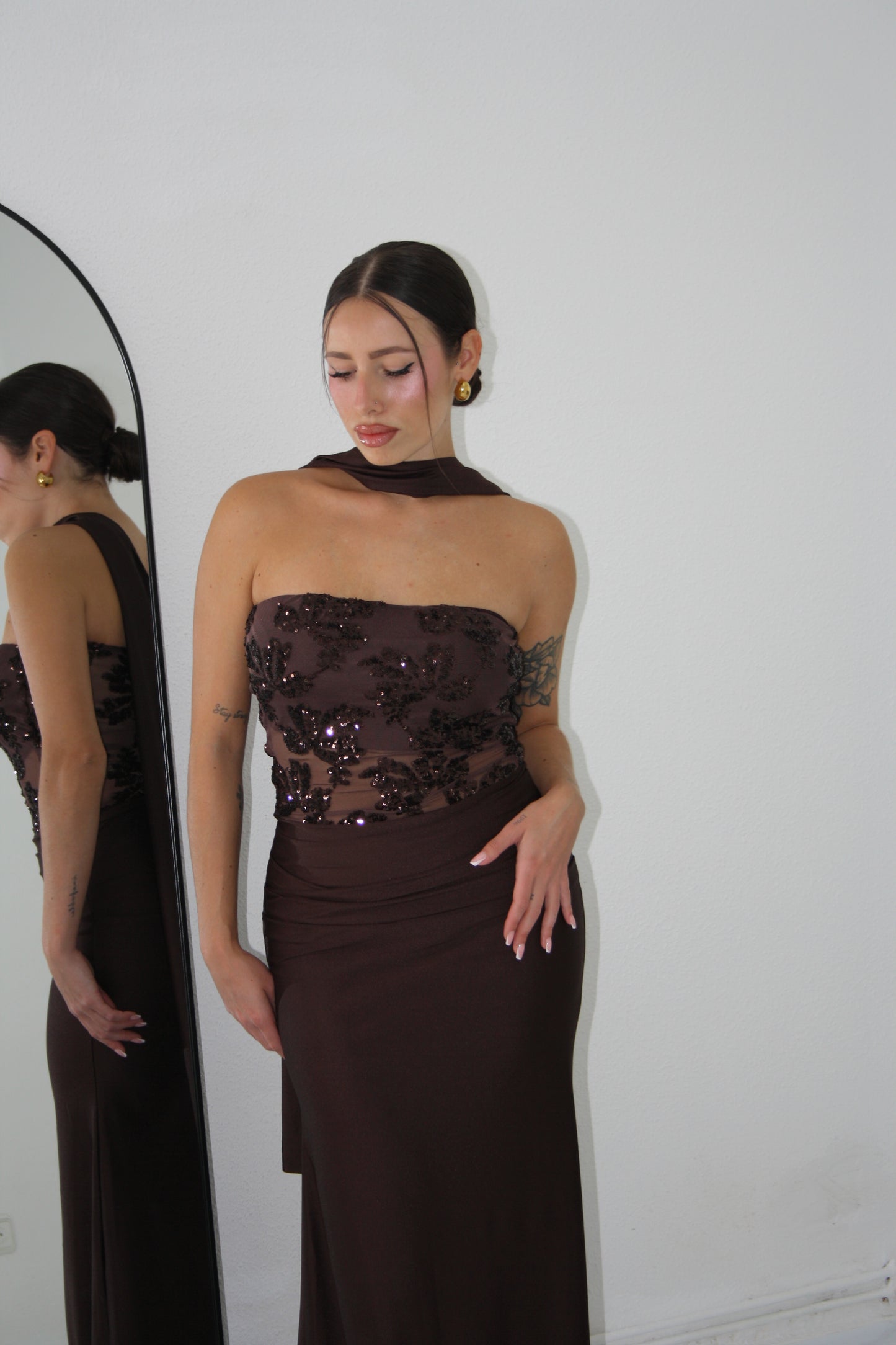 Vestido Nicolette Marrón