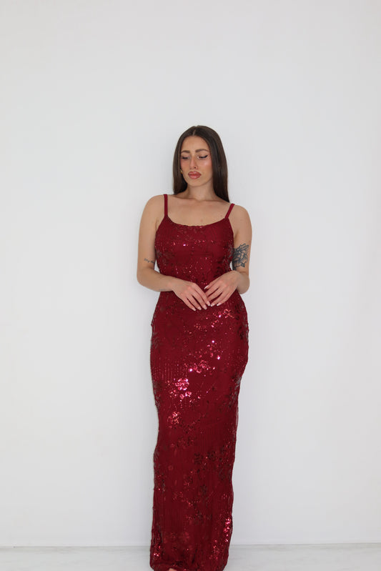 Vestido Galea Granate