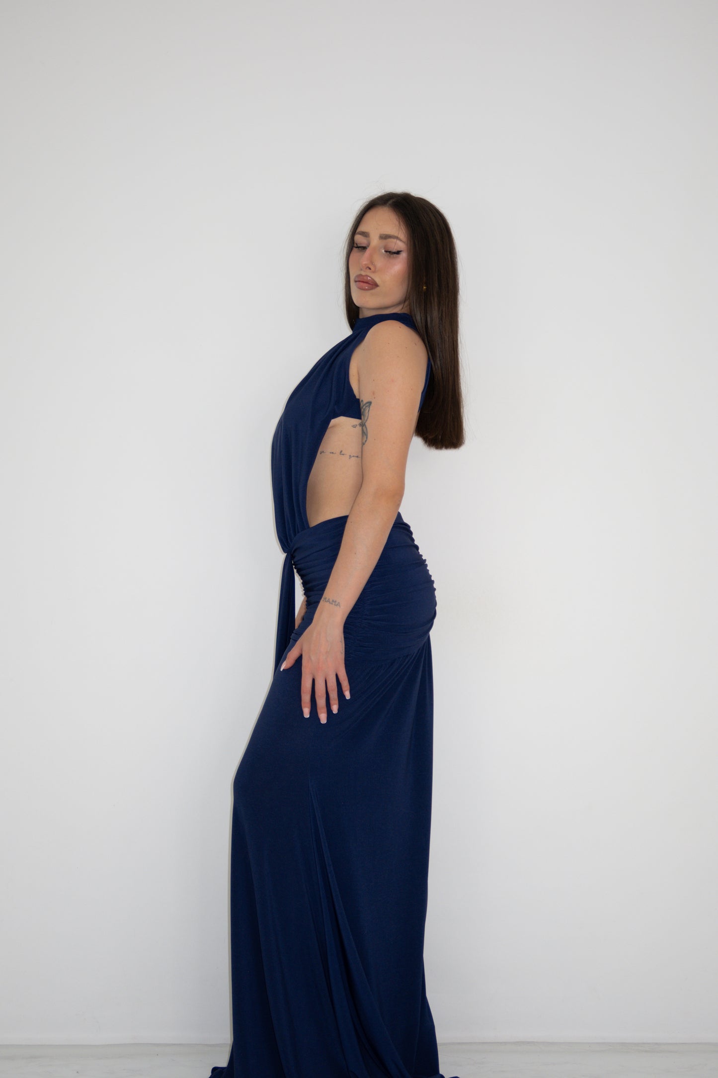 Vestido Gía Azul Marino