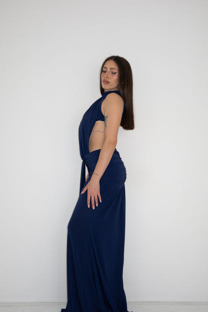 Vestido Gía Azul Marino