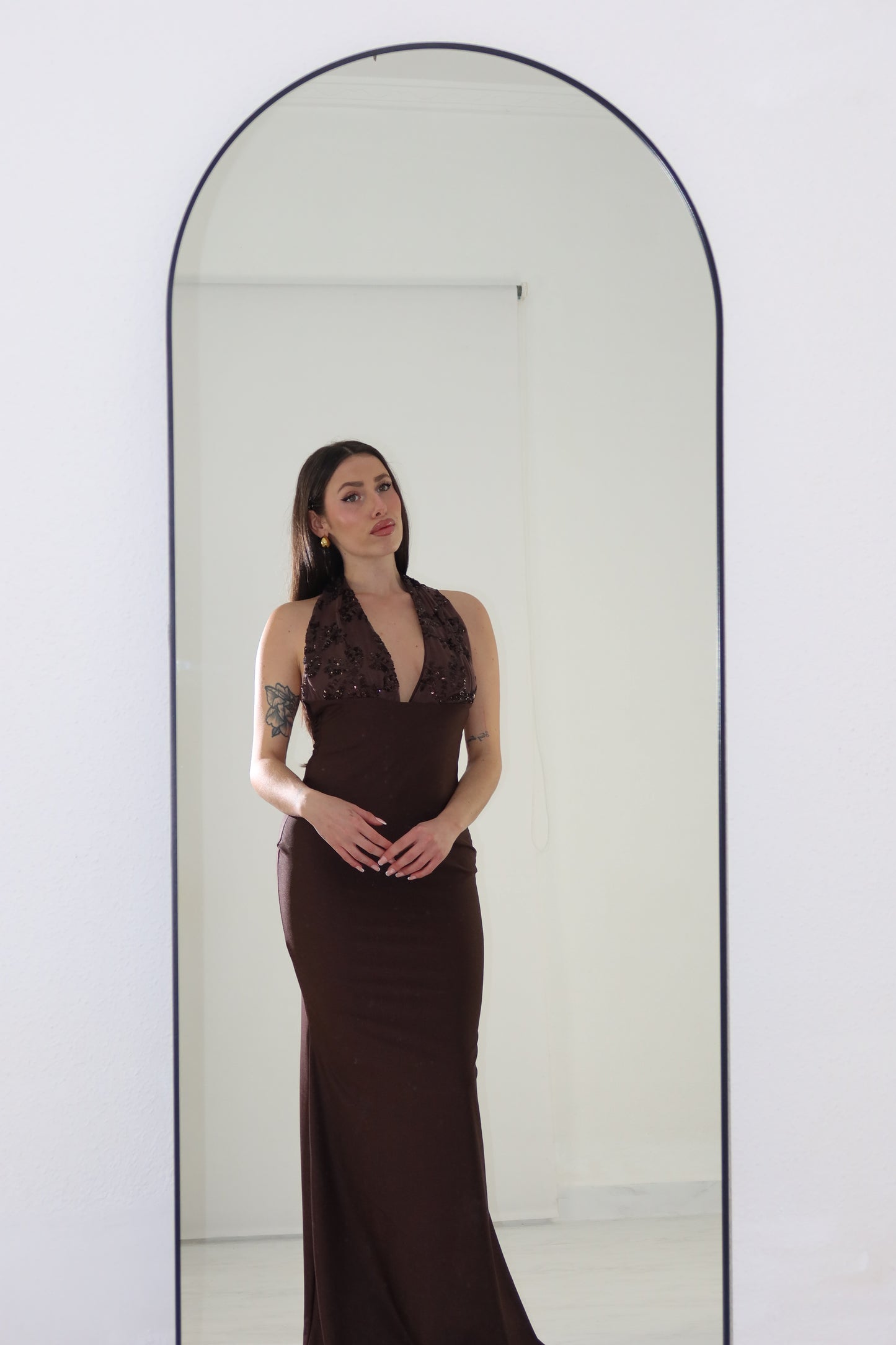 Vestido Promesa Marrón