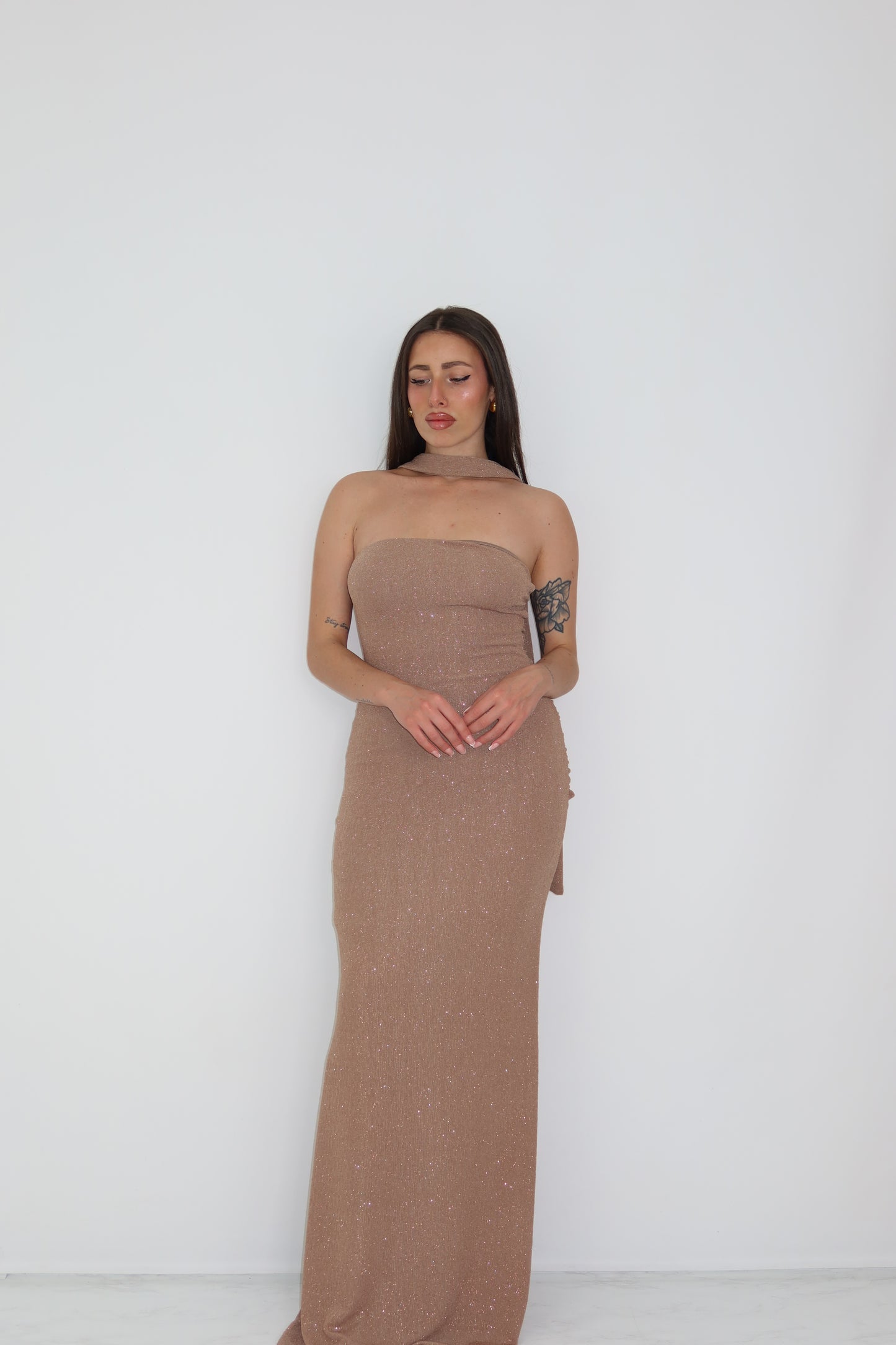 Vestido Celine Camel