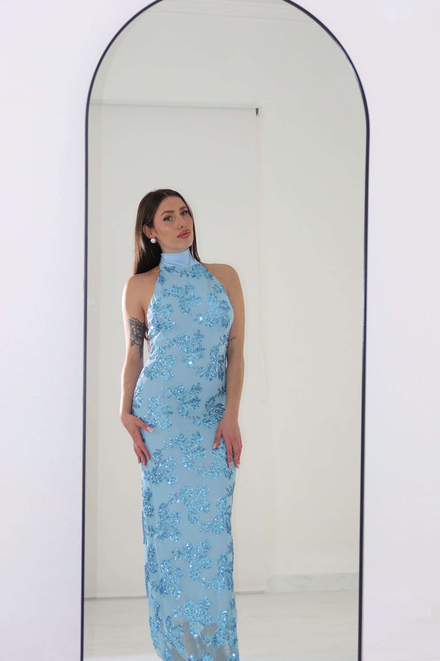 Vestido Indie Azul Celeste