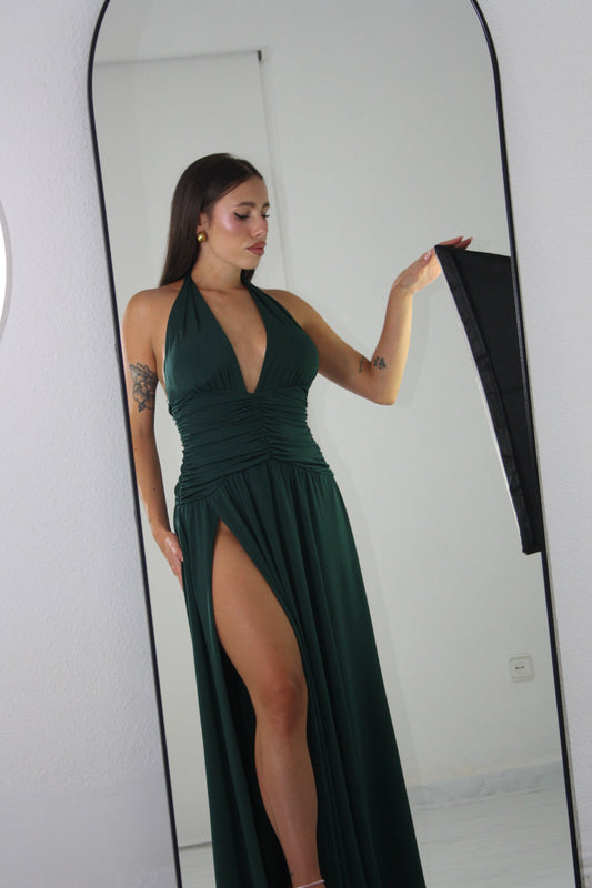Vestido Opal Verde Botella