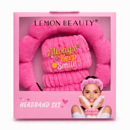 Set de diadema facial con muñequeras
