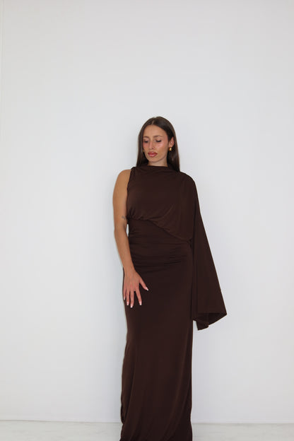 Vestido Luné Marrón
