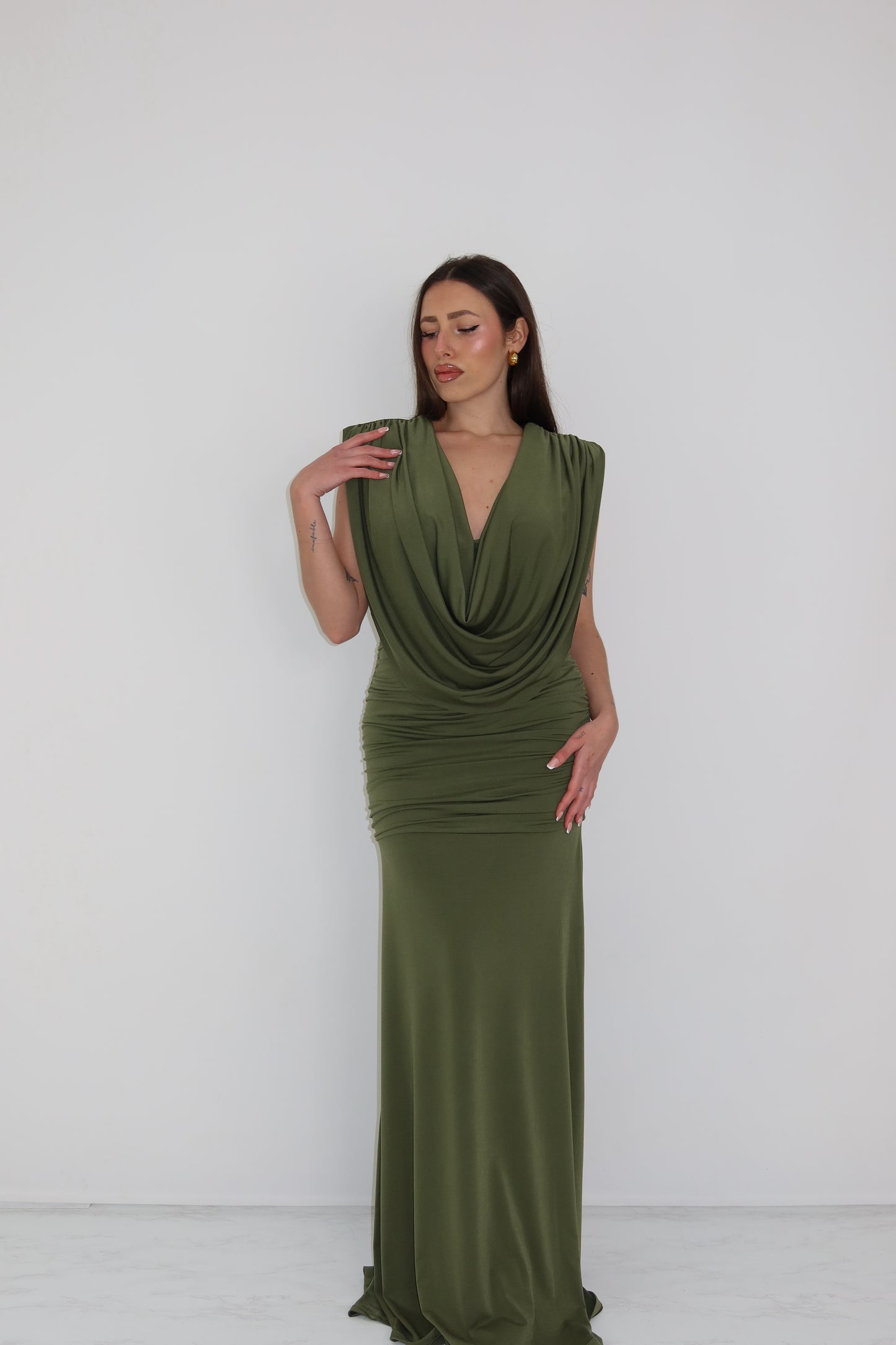 Vestido Victoria Verde Kaki